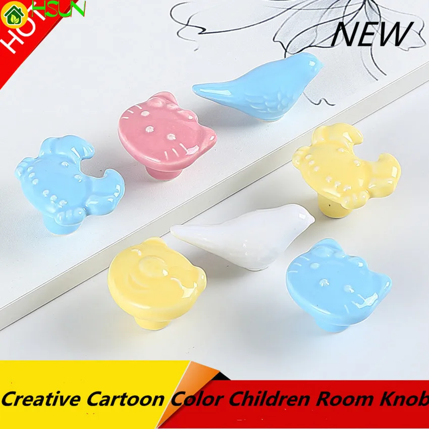 Creative Fashion Cartoon Color Bird Pig Cat Crab Children Room Drawer Shoe Cabinet Knob Blue Yellow Pink White Ceramic Pull
Creative Fashion Cartoon Color Bird Pig Cat Crab Children Room Drawer Shoe Cabinet Knob Blue Yellow Pink White Ceramic Pull