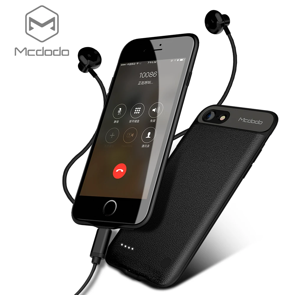 Mcdodo Чехлы для зарядки аккумуляторов iphone 7 чехол аккумулятора портативное