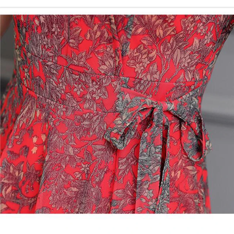 New Summer Floral Print Chiffon Dress 2019 Middle-aged Women Plus size Dresses Short sleeve Elegant Slim Party Dress Vestidos
New Summer Floral Print Chiffon Dress 2019 Middle-aged Women Plus size Dresses Short sleeve Elegant Slim Party Dress Vestidos