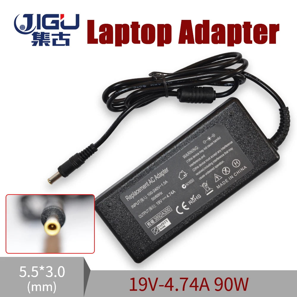 

19V 4.74A 5.5*3.0mm 90W Replacement Charger For Samsung R540 Laptop Power Adapter Input 100-240V