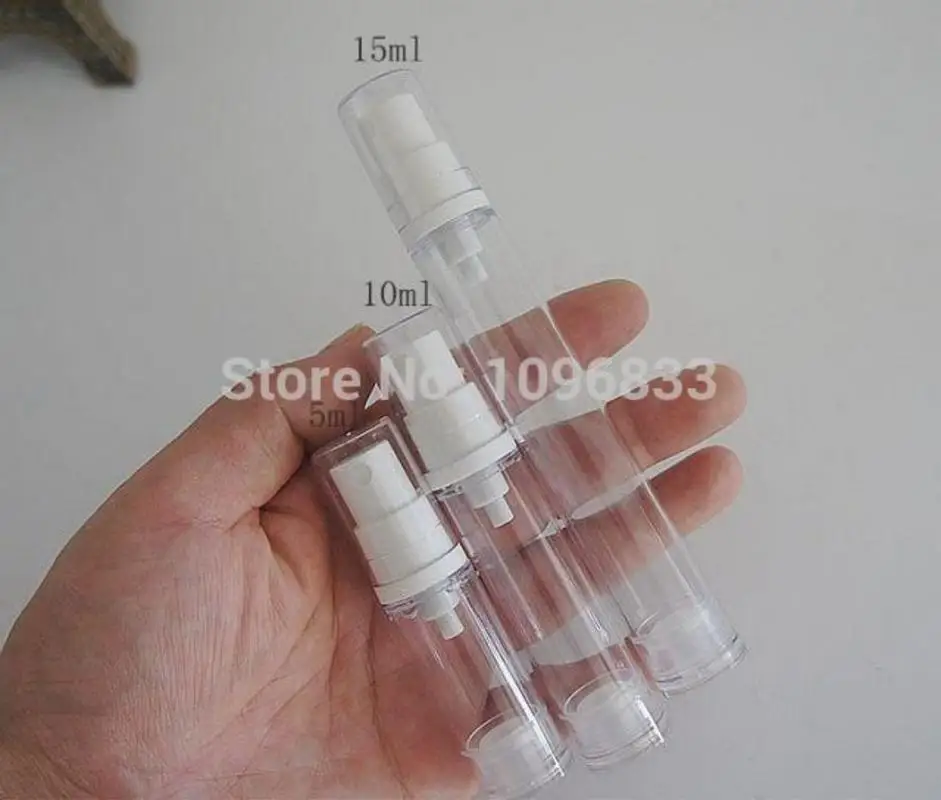 100pcs/lot 5ml 5cc Airless Spray Bottle Atomizer Empty Cosmetic Serum Sample Packaging Bottles Small Clear Plastic Bottle
100pcs/lot 5ml 5cc Airless Spray Bottle Atomizer Empty Cosmetic Serum Sample Packaging Bottles Small Clear Plastic Bottle