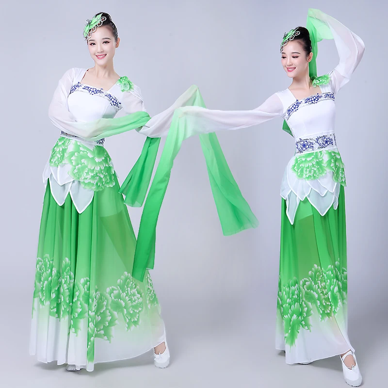 Classical costumes women's modern sleeves dance costumes Chinese style Hanfu Caiwei dance costumes costumes JQ585
Classical costumes women's modern sleeves dance costumes Chinese style Hanfu Caiwei dance costumes costumes JQ585