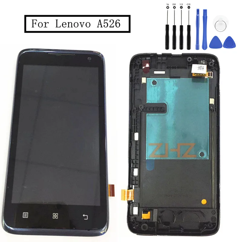 ЖК-дисплей с сенсорным экраном и дигитайзером в сборе для Lenovo A526, 4,5 дюйма, замена дисплея с рамкой, запасные части
ЖК-дисплей с сенсорным экраном и дигитайзером в сборе для Lenovo A526, 4,5 дюйма, замена дисплея с рамкой, запасные части