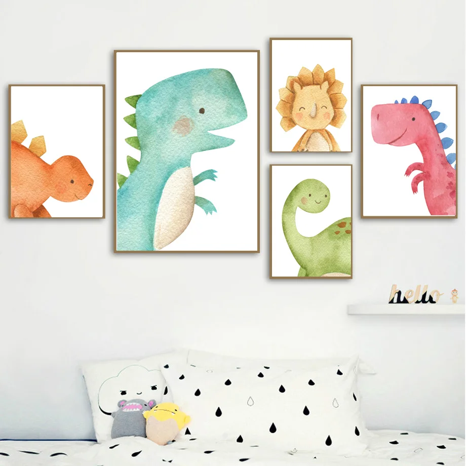 Cartoon Dinosaur Nursery Wall Art Canvas Painting Nordic Posters And Prints Animal Wall Pictures For Baby Boy Kids Room Decor
Cartoon Dinosaur Nursery Wall Art Canvas Painting Nordic Posters And Prints Animal Wall Pictures For Baby Boy Kids Room Decor