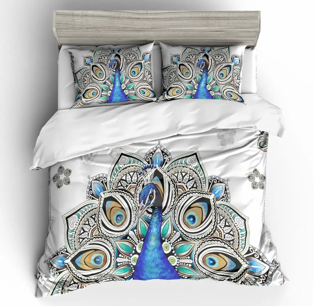 3D Peacock duvet cover set blue feather bedding set drop shipping 3D bed linen set US AU double EU Queen King full home textile
3D Peacock duvet cover set blue feather bedding set drop shipping 3D bed linen set US AU double EU Queen King full home textile
