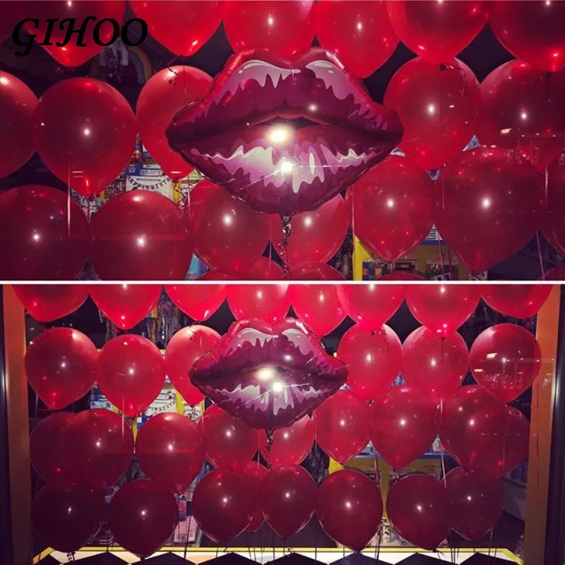 7pcs 75*75cm Lip Helium Balloon Love Globos Big Red Lip Balloon for Valentine's Day Kiss Me Star Foil Balloon Wedding Decoration
7pcs 75*75cm Lip Helium Balloon Love Globos Big Red Lip Balloon for Valentine's Day Kiss Me Star Foil Balloon Wedding Decoration