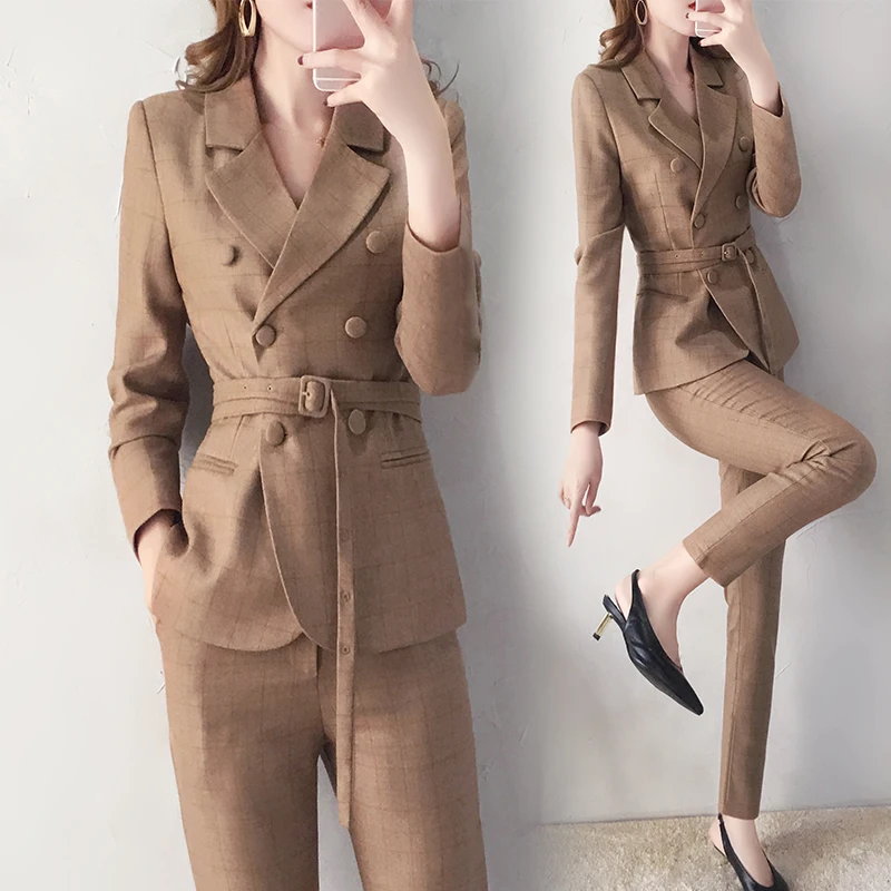 Women's suit jacket set female spring and autumn 2019 new fashion temperament British wind Slim small suit spring two-piece suit
Women's suit jacket set female spring and autumn 2019 new fashion temperament British wind Slim small suit spring two-piece suit