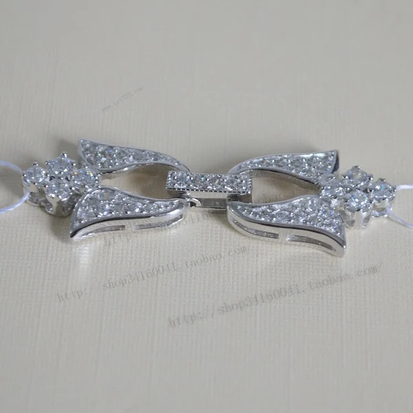 Wholesale silver quality diamond pearl necklace clasp big zircon manjaris necklace buttons diy
Wholesale silver quality diamond pearl necklace clasp big zircon manjaris necklace buttons diy