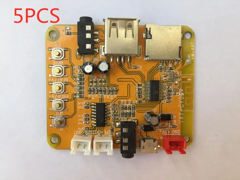 5 шт. 5 Вт * 2 усилитель мощности с поддержкой входа и выхода FM MP3 WMA WAV FLAC APE Bluetooth 4,2, плата аудио декодера
5 шт. 5 Вт * 2 усилитель мощности с поддержкой входа и выхода FM MP3 WMA WAV FLAC APE Bluetooth 4,2, плата аудио декодера