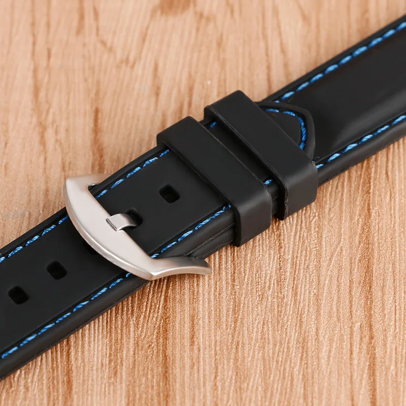 20/22/24/26mm Blue/Yellow/Orange Line Stitching Outdoor Waterproof Replacement Diving Black Silicone Watch Strap Band Bracelet
20/22/24/26mm Blue/Yellow/Orange Line Stitching Outdoor Waterproof Replacement Diving Black Silicone Watch Strap Band Bracelet
