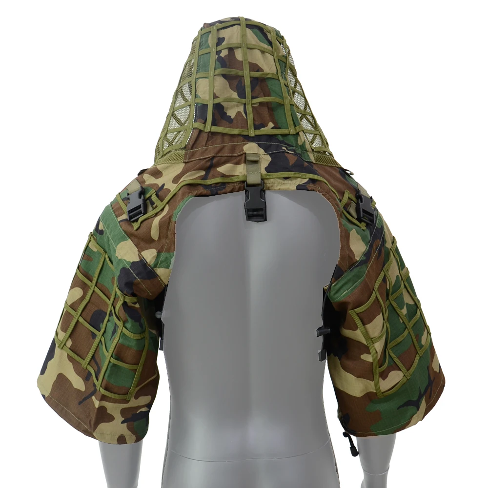 ROCOTACTICAL Ghillie костюм основы Ripstop Sniper Viper капот Лесной/сp Multicam/ACU/Цифровой