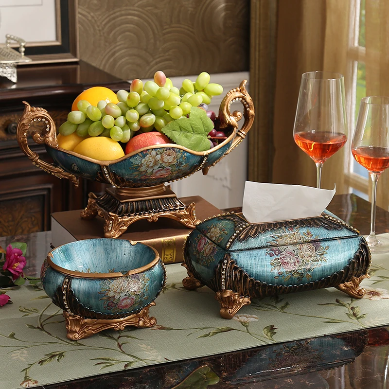 Large European vase three sets of luxury decoration Home Furnishing fruit dish ashtray set jewelry box
Large European vase three sets of luxury decoration Home Furnishing fruit dish ashtray set jewelry box
