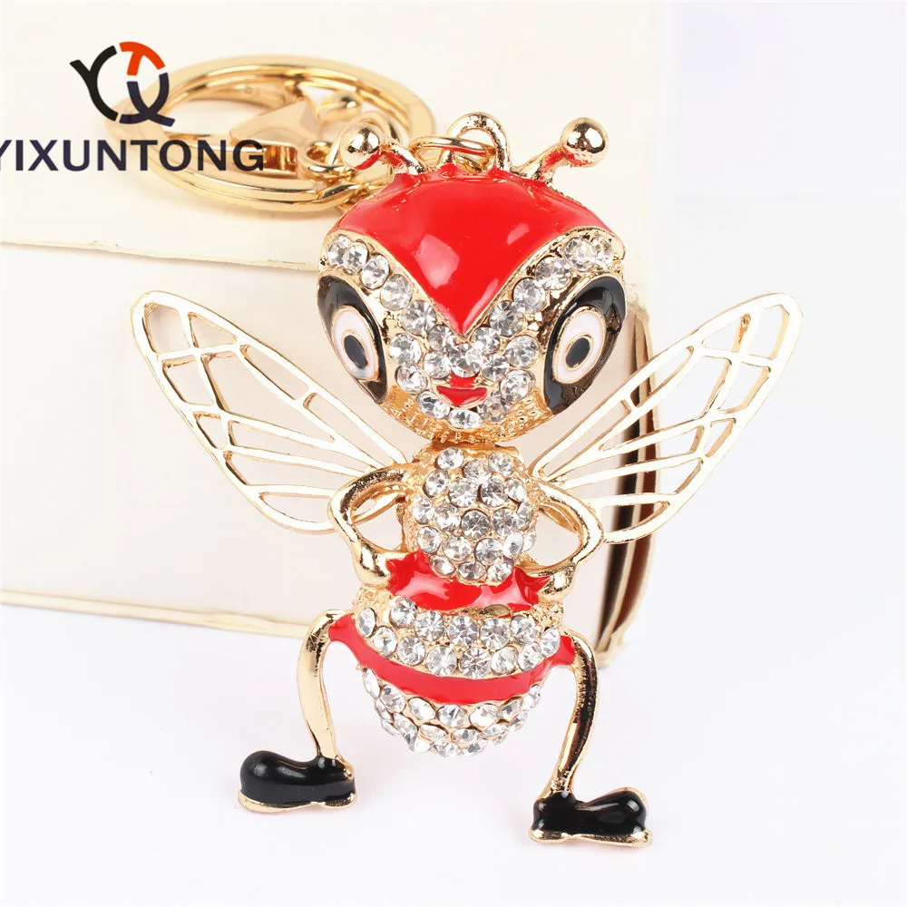 Red Bee Honeybee Pendant Charm Rhinestone Crystal Purse Bag Keyring Key Chain Accessories Wedding Party Lover Friend Carkey Gift
Red Bee Honeybee Pendant Charm Rhinestone Crystal Purse Bag Keyring Key Chain Accessories Wedding Party Lover Friend Carkey Gift