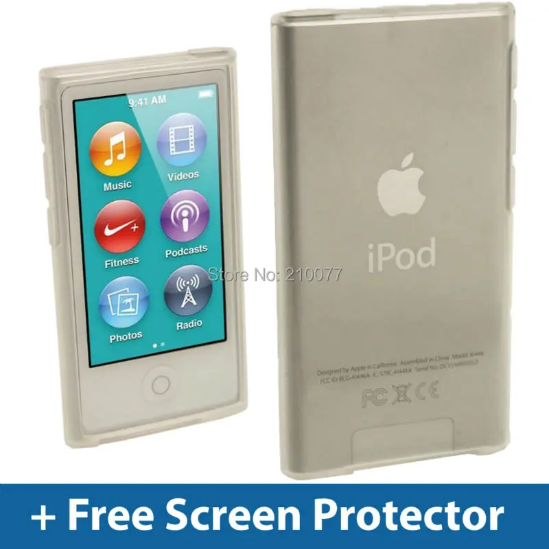 Прозрачный глянцевый гелевый Чехол из ТПУ для нового iPod Nano 7 го поколения 7G чехол +