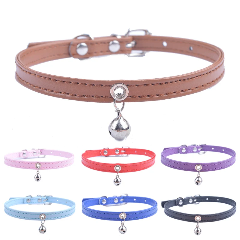 Cute Cat Collar Solid Faux Leather Adjustable Pet Collars With Bell Cats Products For Pets Red Blue Brown Pink Size XS S M
Cute Cat Collar Solid Faux Leather Adjustable Pet Collars With Bell Cats Products For Pets Red Blue Brown Pink Size XS S M