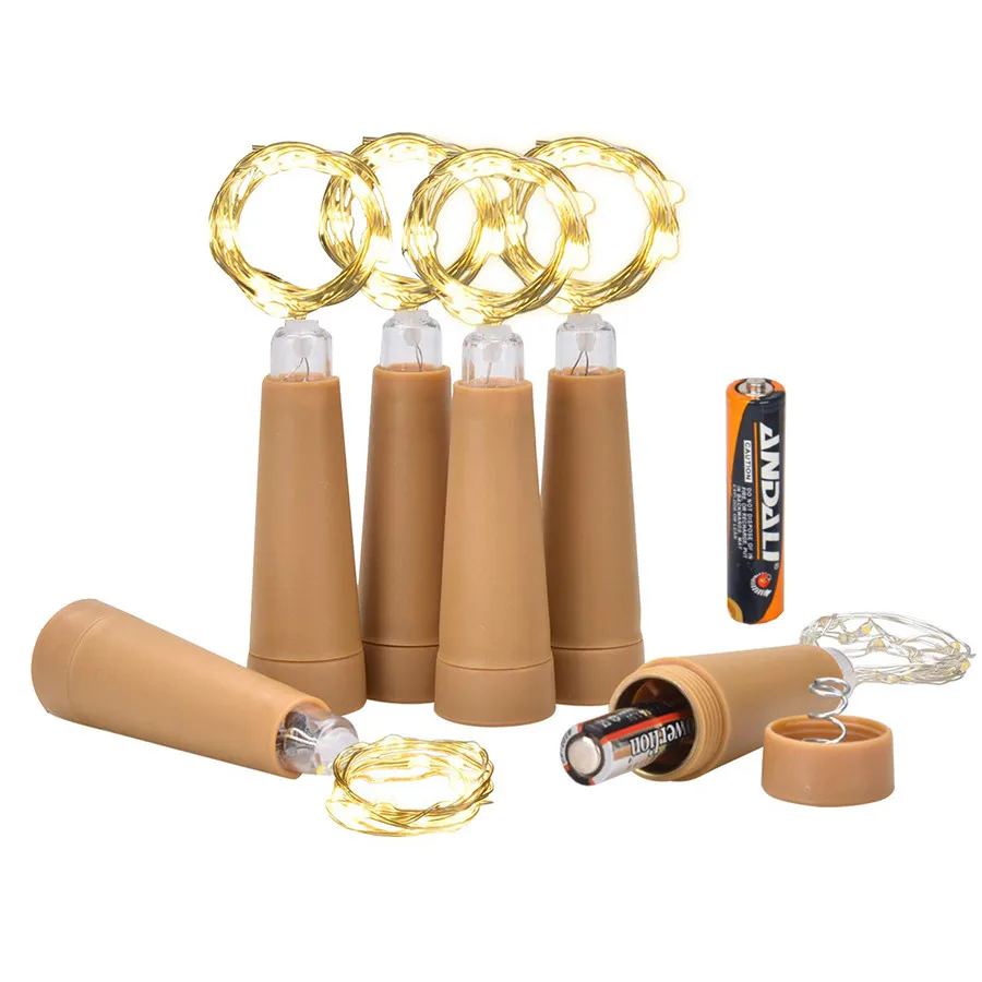 Thrisdar 2M 20LED Wine Bottle Stopper Fairy String Light AAA Battery Powered Copper Wire Christmas String Light Garland
Thrisdar 2M 20LED Wine Bottle Stopper Fairy String Light AAA Battery Powered Copper Wire Christmas String Light Garland