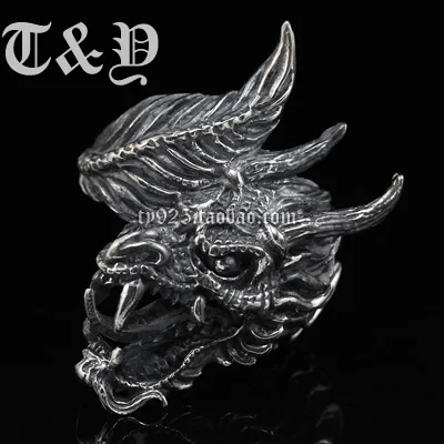 T & y silver pure silver 925 ring thai silver ring male ring