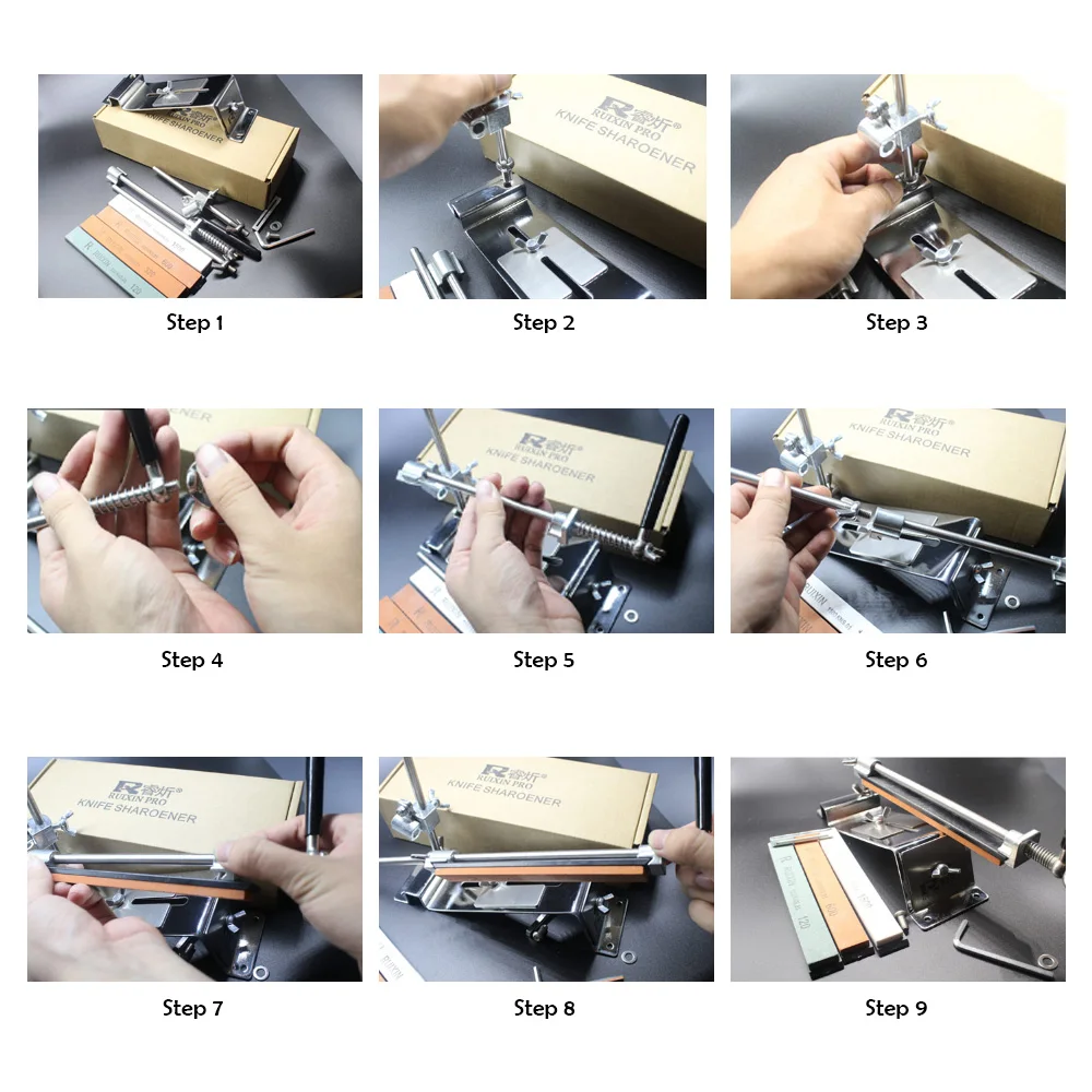 Knife Sharpener Stainless Steel Professional Knife Sharpener Tool Sharpening Machine Kitchen Accessories With 4 Sharpening Stone
Knife Sharpener Stainless Steel Professional Knife Sharpener Tool Sharpening Machine Kitchen Accessories With 4 Sharpening Stone