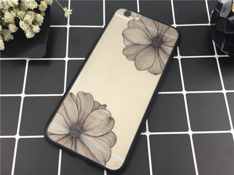 DS-LOVEHUI Sexy кружева цветочный Пейсли Мандала Цветок Henna чехол для iPhone 5S 5 SE 6 6S 7 8 6/7/8