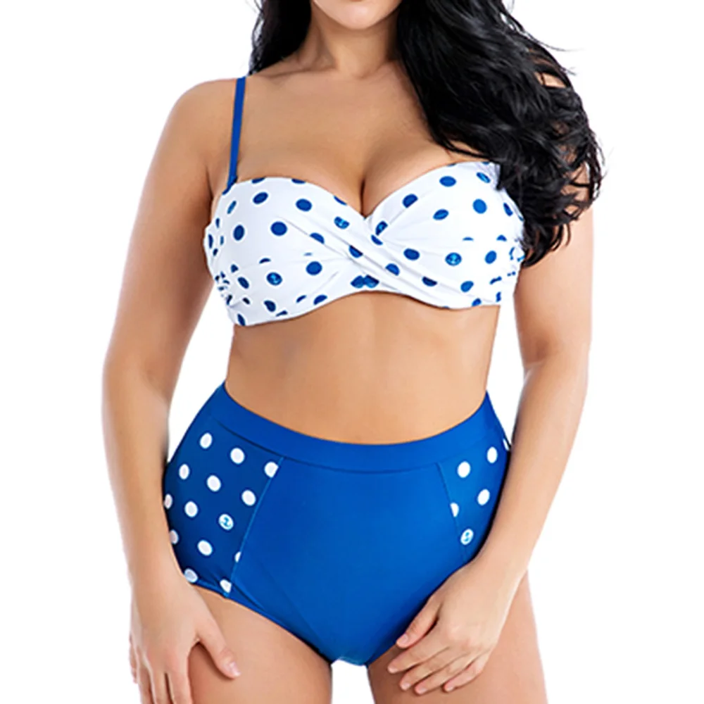 Dot Bandeau Push Up Bikini Set 2021 Swimsuit Female High Waist Plus Size Swimewar Women Large Size Bathing Suit 4XL 6XL
Dot Bandeau Push Up Bikini Set 2021 Swimsuit Female High Waist Plus Size Swimewar Women Large Size Bathing Suit 4XL 6XL