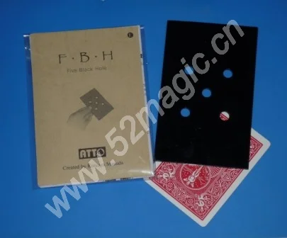F.B.H. Пять черных отверстий от Katsuya Masuda-волшебный трюк аксессуары карточка огонь