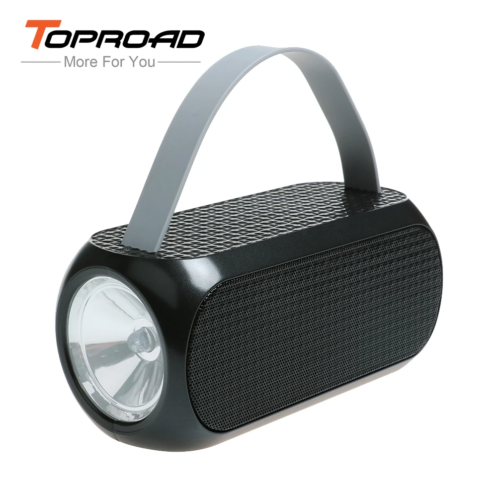 Toproad Беспроводной Bluetooth Динамик Портативный Открытый фонарик коробка Колонка