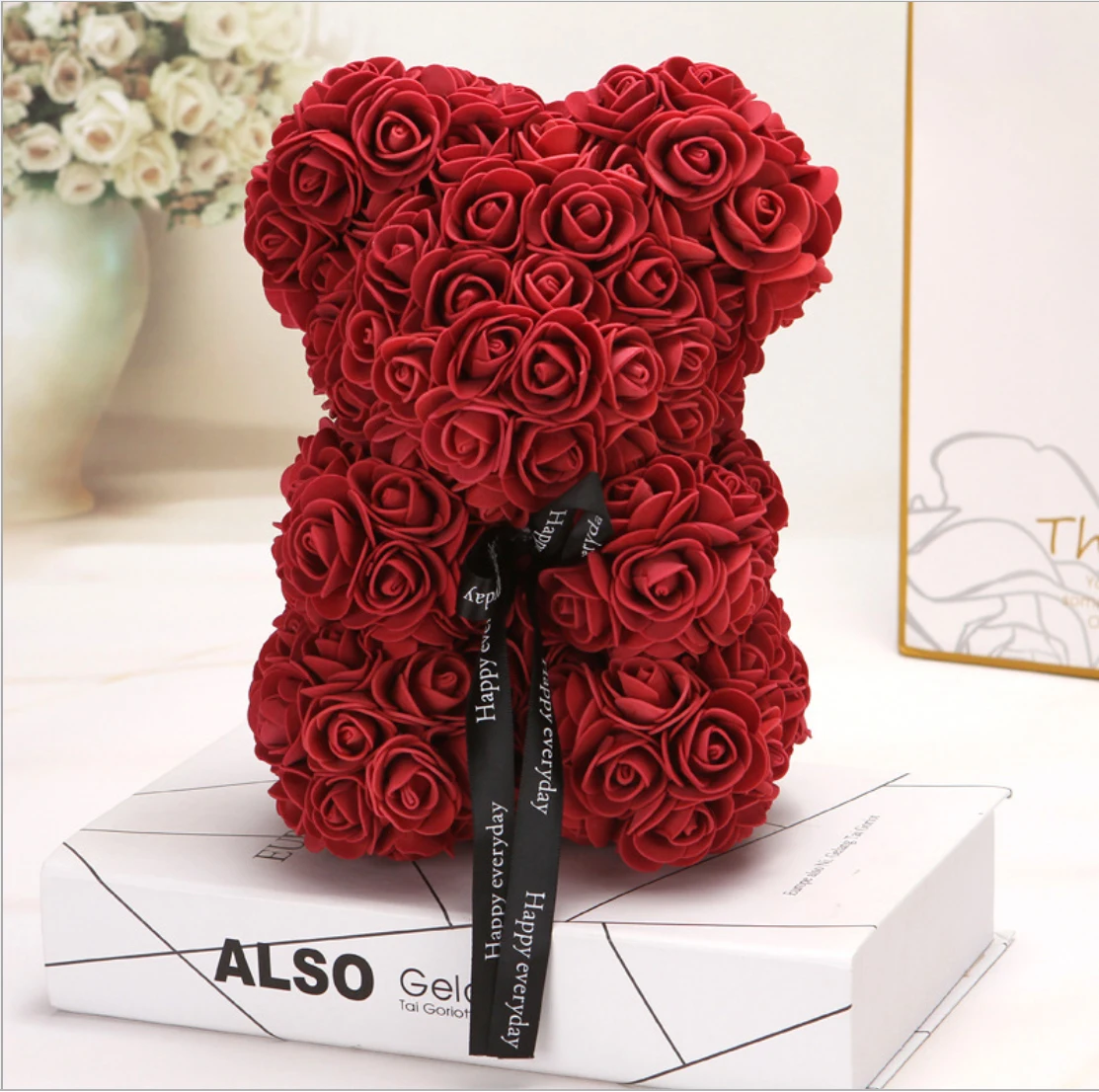 Valentines Romantic Gift Box PE Rose Bear Artificial Rose Decorations Cute Cartoon Girlfriend Kid Gift Mother's Day Gift
Valentines Romantic Gift Box PE Rose Bear Artificial Rose Decorations Cute Cartoon Girlfriend Kid Gift Mother's Day Gift