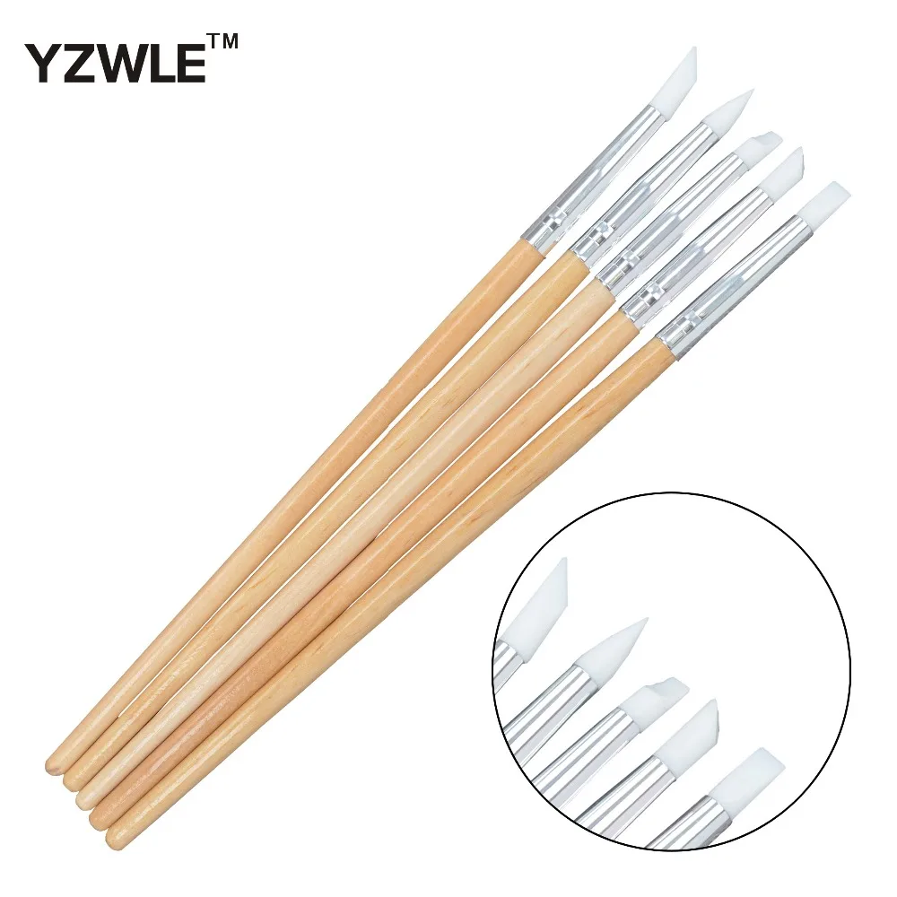 5PCS/Pack Silicone Nail Art Sculpture Pen Emboss Carving Polish Craft Wooden Handle Nail Art Brush Pedicure Tool 26
5PCS/Pack Silicone Nail Art Sculpture Pen Emboss Carving Polish Craft Wooden Handle Nail Art Brush Pedicure Tool 26
