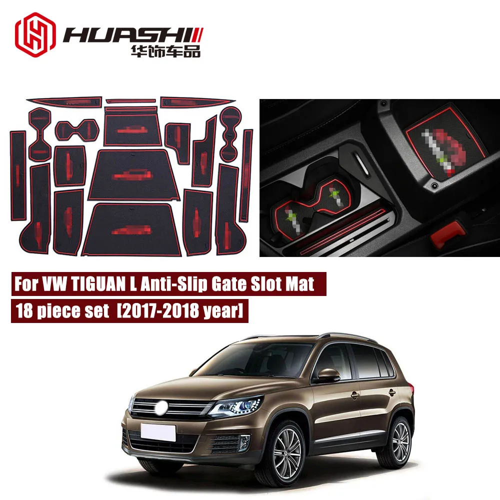 Противоскользящий резиновый коврик для крышки ворот VW TIGUAN L 2017 2018 аксессуары