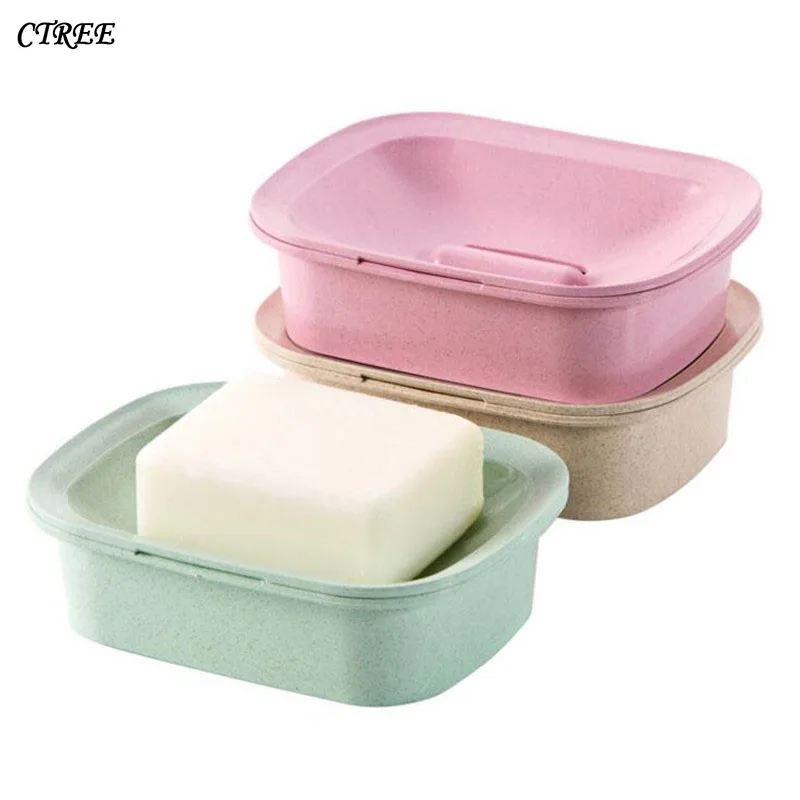 CTREE Hot Sale Handmade Portable Soap Case Dishes Waterproof Leakproof Soap Box With Cover Home Bathroom Accessories 4 Color C41
CTREE Hot Sale Handmade Portable Soap Case Dishes Waterproof Leakproof Soap Box With Cover Home Bathroom Accessories 4 Color C41