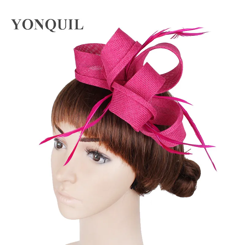 charming Peach imitation sinamay fascinator hats hair clips vintage wedding with feather hair accessories ladies party headbands
charming Peach imitation sinamay fascinator hats hair clips vintage wedding with feather hair accessories ladies party headbands
