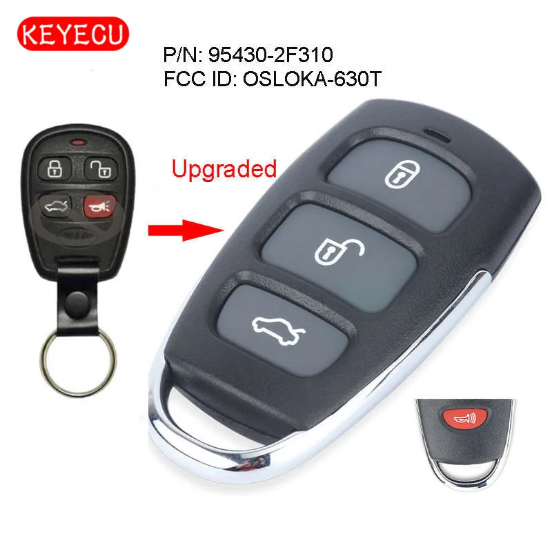 Keyecu Upgraded Keyless Entry Remote Key 3+1 Button Fob for Kia Spectra 2003-2007 FCC: 95430-2F310
Keyecu Upgraded Keyless Entry Remote Key 3+1 Button Fob for Kia Spectra 2003-2007 FCC: 95430-2F310