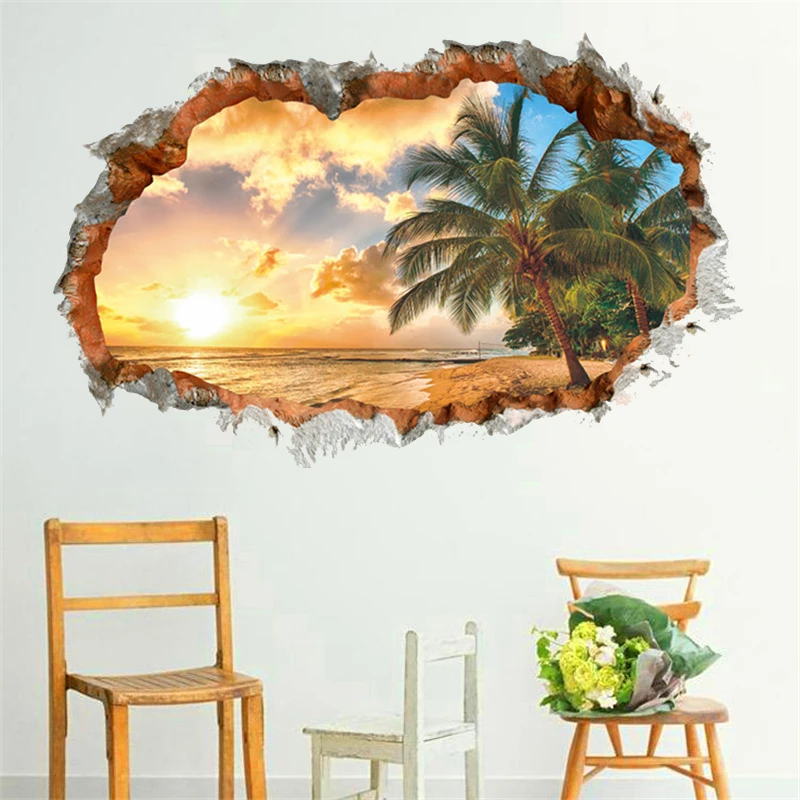 3d sunshine sea beach with sun tree through wall stickers for living room decor view landscape wall decals art diy posters gift
3d sunshine sea beach with sun tree through wall stickers for living room decor view landscape wall decals art diy posters gift