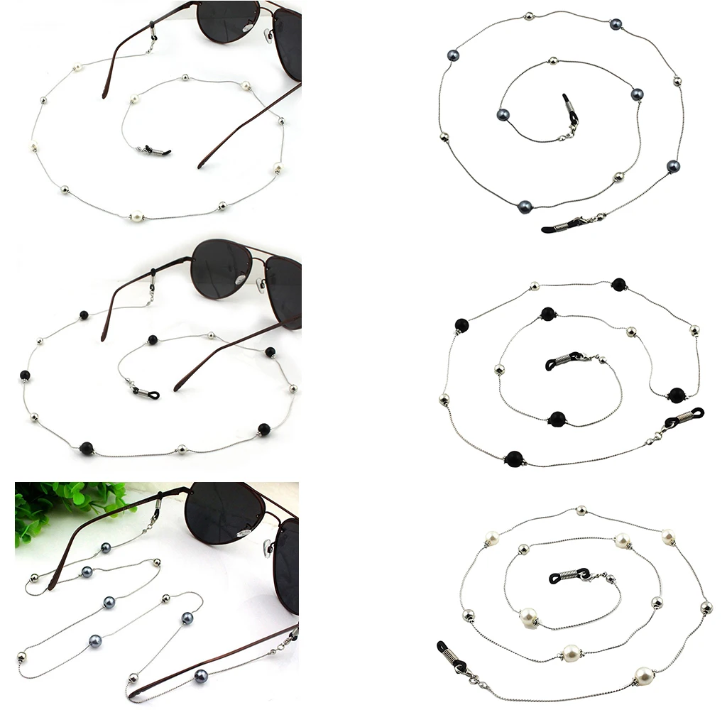 Faux Pearl Beaded Reading Glasses Eyeglass Holder Spectacle Necklace Chains Eyeglasses Strap Rack Lanyards 78cm/30.7''
Faux Pearl Beaded Reading Glasses Eyeglass Holder Spectacle Necklace Chains Eyeglasses Strap Rack Lanyards 78cm/30.7''