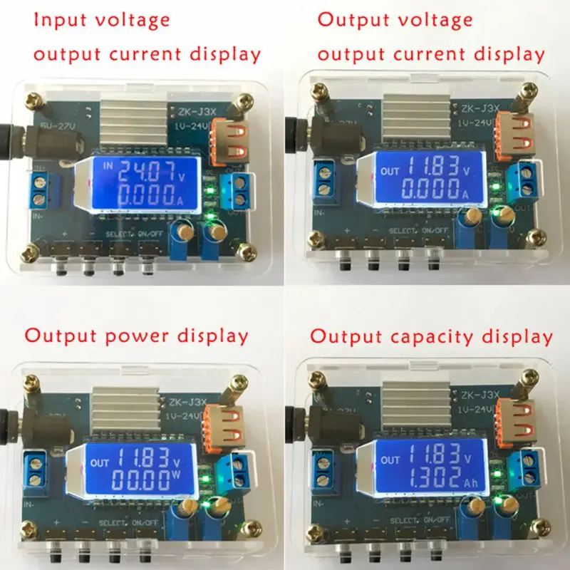 Constant Voltage / Current Adjustable Buck Module High Precision DC Step Down Board LCD Digital Display
Constant Voltage / Current Adjustable Buck Module High Precision DC Step Down Board LCD Digital Display
