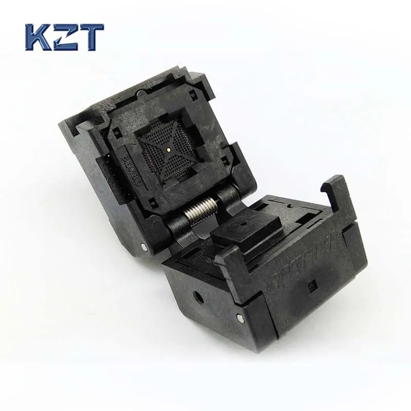 QFN64 MLF64 Burn in Socket IC Test Socket IC549-0644-008-G Pitch 0.4mm Chip Size 8*8 Flash Adapter Clamshell Programming Socket
QFN64 MLF64 Burn in Socket IC Test Socket IC549-0644-008-G Pitch 0.4mm Chip Size 8*8 Flash Adapter Clamshell Programming Socket