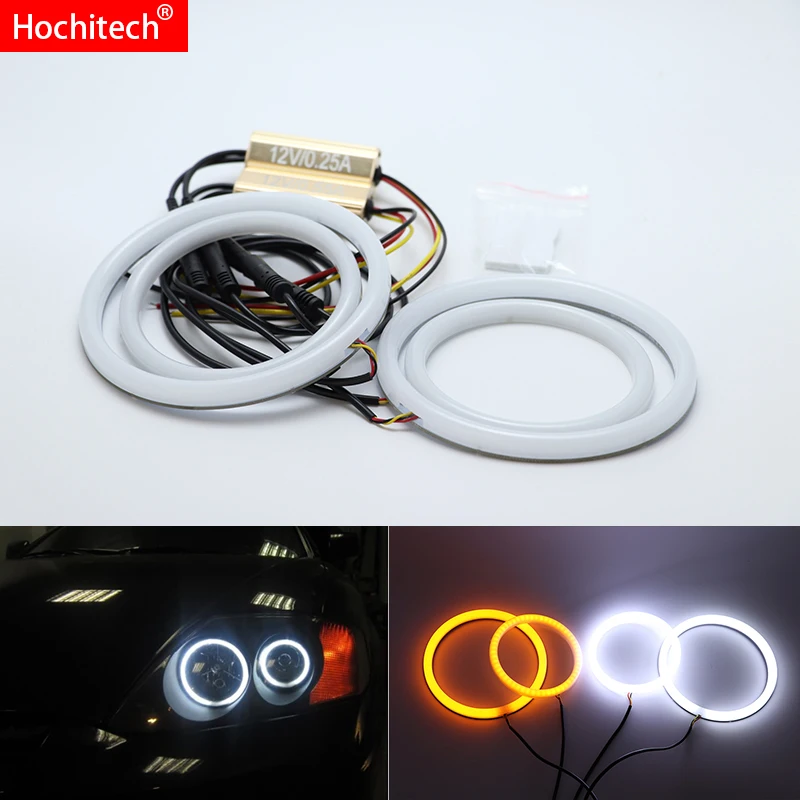 for Hyundai Tiburon 2003-2006 White & Amber Dual color Cotton LED Angel eyes kit halo ring DRL Turn signal light
for Hyundai Tiburon 2003-2006 White & Amber Dual color Cotton LED Angel eyes kit halo ring DRL Turn signal light