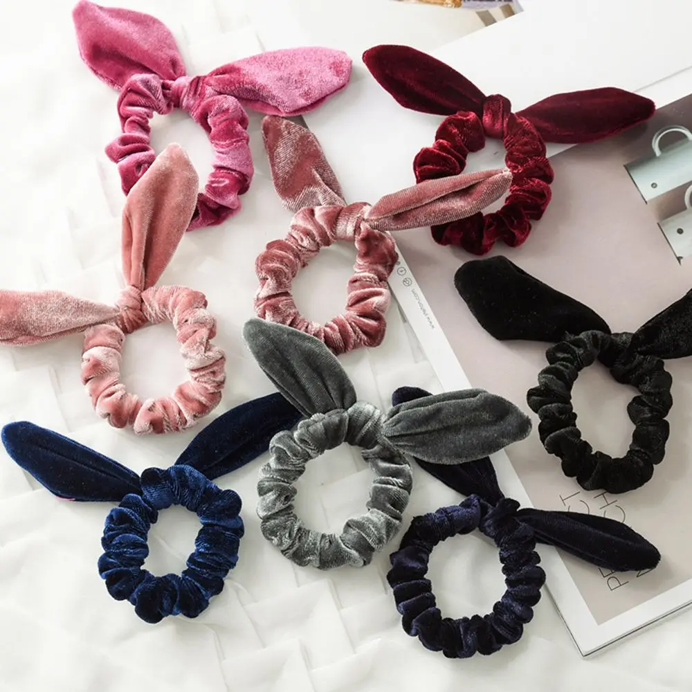 Women Solid Scrunchies Velvet Hair Tie Girls Bunny Cute Rabbit Ear Elastic Hair band Hair Rope Gum Ponytail Holder free shipping
Women Solid Scrunchies Velvet Hair Tie Girls Bunny Cute Rabbit Ear Elastic Hair band Hair Rope Gum Ponytail Holder free shipping