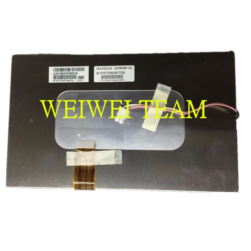 Original New 7.0'' inch TFT LCD screen for C070FW01 V0 C070FW01 V.0 GPS LCD display screen panel Repair replacement
Original New 7.0'' inch TFT LCD screen for C070FW01 V0 C070FW01 V.0 GPS LCD display screen panel Repair replacement