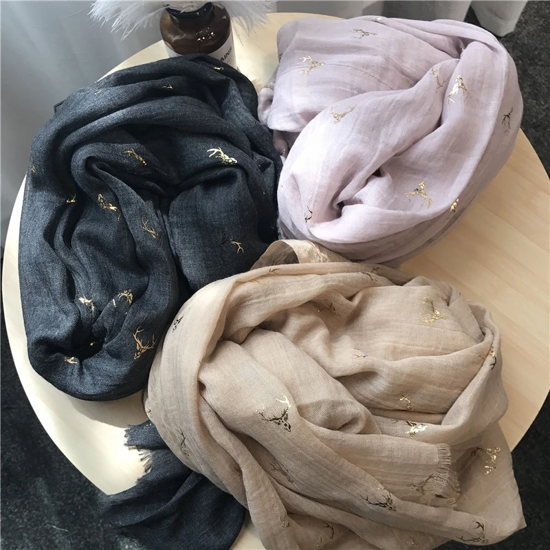 Natural design women scarf deer pattern shawl fringe soft scarfs fashion pashmina bandana wraps shawls hot stampting 10pcs/lot
Natural design women scarf deer pattern shawl fringe soft scarfs fashion pashmina bandana wraps shawls hot stampting 10pcs/lot
