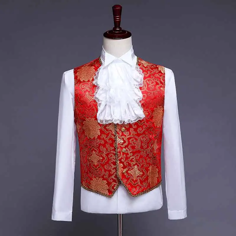 3 Piece Set Suit Men Victorian Medieval Vintage Tuxedo Suit Male Halloween King Costume Jacket+Vest+Pants Set For Men Plus Size
3 Piece Set Suit Men Victorian Medieval Vintage Tuxedo Suit Male Halloween King Costume Jacket+Vest+Pants Set For Men Plus Size