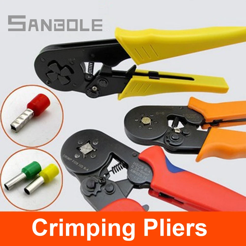 Round Crimping Pliers electric tube clamp straight terminal tools HSC8 16-4 SELF-ADJUSTABLE 4-16mm2
Round Crimping Pliers electric tube clamp straight terminal tools HSC8 16-4 SELF-ADJUSTABLE 4-16mm2