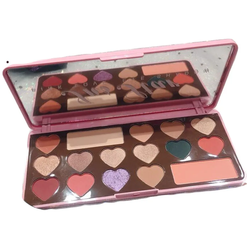 16-color Heart-shaped Eye Shadow Paint Palette Matte Glitter Shimmer Personality Makeup Shadow Palette Durable Waterproof
16-color Heart-shaped Eye Shadow Paint Palette Matte Glitter Shimmer Personality Makeup Shadow Palette Durable Waterproof