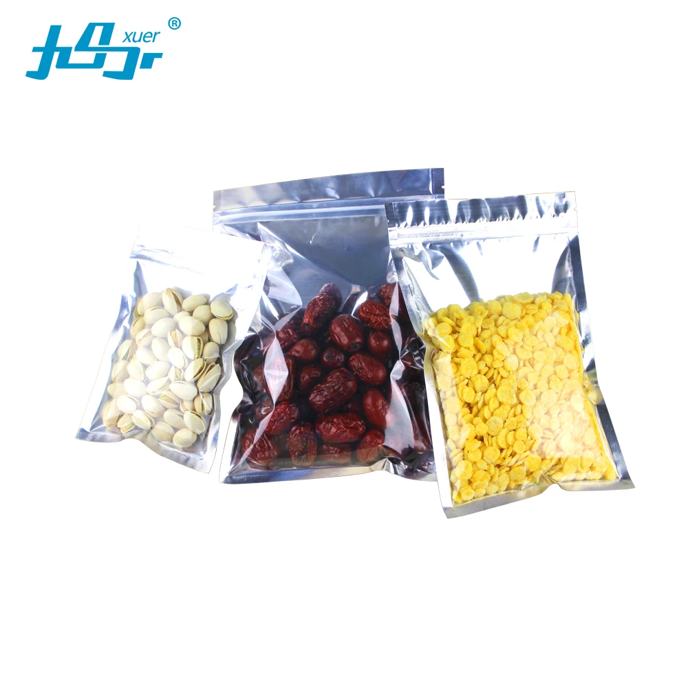 Factory wholesale 50Pcs Clear Aluminum Foil Bag Self Seal Zipper Ziplock Packing Food Retail Resealable Packaging Pouch | Дом и сад