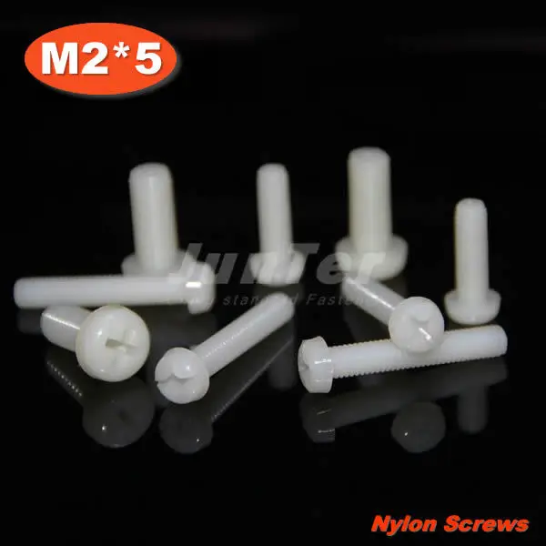 1000pcs/lot DIN7985 M2*5 Nylon Phillips Pan Head (Cross recessed pan head) Machine Screws
1000pcs/lot DIN7985 M2*5 Nylon Phillips Pan Head (Cross recessed pan head) Machine Screws