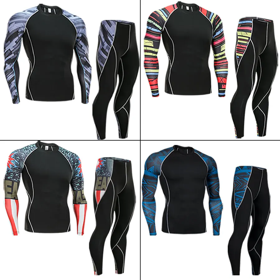 2018 19 Mens Compression Set Running Tights Workout Fitness Training Tracksuit Long Sleeve Shirts Sport Suit rashguard kit S-4XL
2018 19 Mens Compression Set Running Tights Workout Fitness Training Tracksuit Long Sleeve Shirts Sport Suit rashguard kit S-4XL