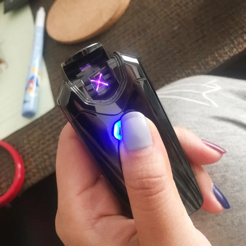 New USB Thunder Lighter Rechargeable Electronic Lighter Cigarette Plasma Double Arc Palse Pulse Windproof Gadgets for Men Gift
New USB Thunder Lighter Rechargeable Electronic Lighter Cigarette Plasma Double Arc Palse Pulse Windproof Gadgets for Men Gift