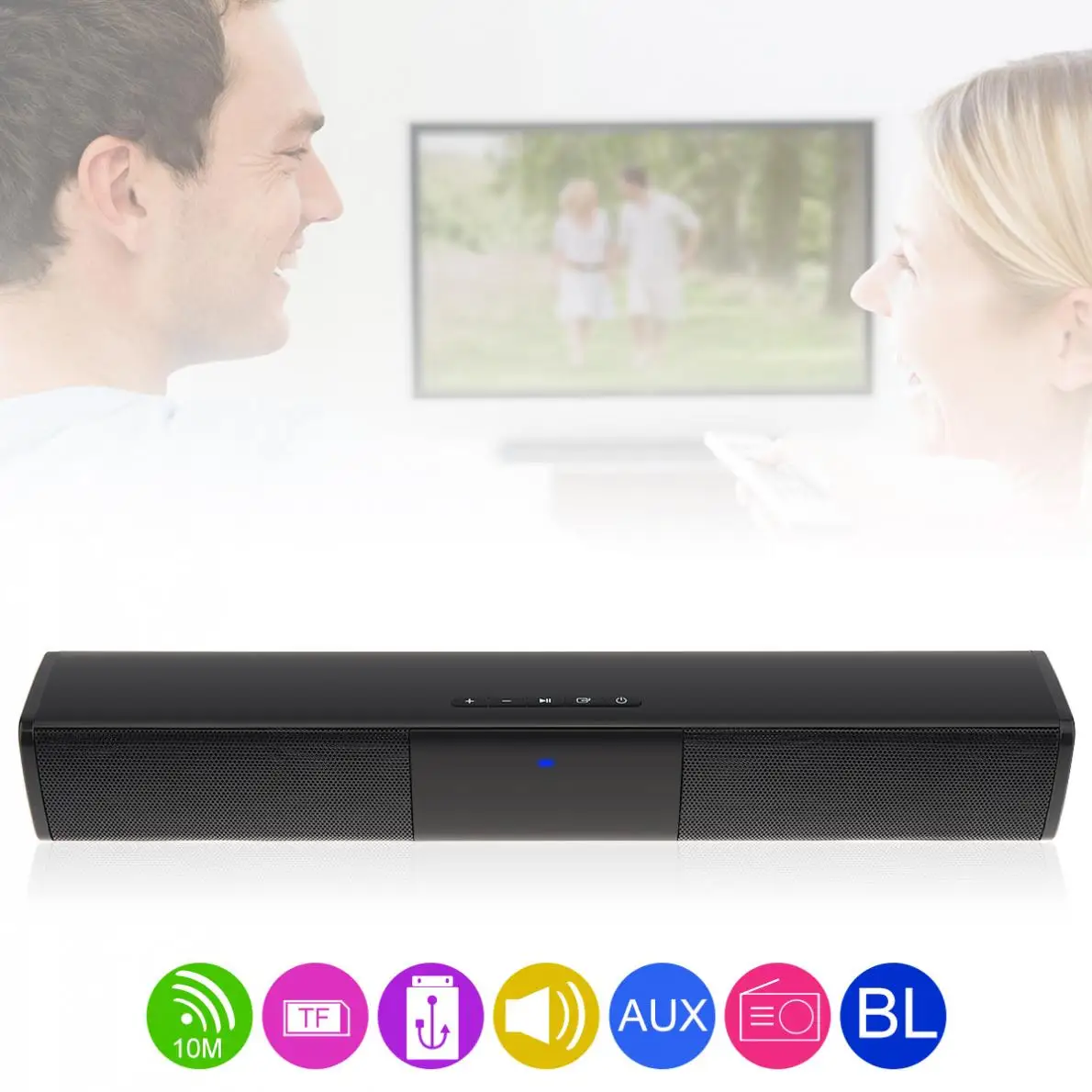 Bluetooth-динамик для встреч с 2 звуковыми рожками с поддержкой TF-карты и FM-радио
Bluetooth-динамик для встреч с 2 звуковыми рожками с поддержкой TF-карты и FM-радио