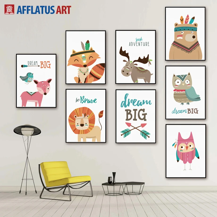 Deer Fox Lion Bear Owl Dream Nordic Canvas Posters And Prints Wall Art Print Canvas Painting Animal Wall Picture Baby Kids Room
Deer Fox Lion Bear Owl Dream Nordic Canvas Posters And Prints Wall Art Print Canvas Painting Animal Wall Picture Baby Kids Room