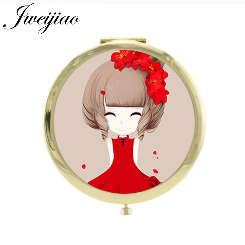 JWEIJIAO red clothes Beautiful girl vintage metal Compact mirror Folding Tools Accessories Beauty Health Hand Mirror C093
JWEIJIAO red clothes Beautiful girl vintage metal Compact mirror Folding Tools Accessories Beauty Health Hand Mirror C093